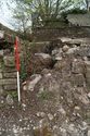 Thumbnail of View of walls to working area behind Piggery used for vehicle repairs