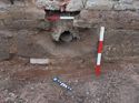 Thumbnail of Wall 1019 with drain in foundation