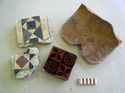 Thumbnail of Ridge and floor tiles recovered from demolition deposits in Basement B3