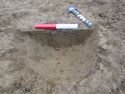 Thumbnail of NE facing shot of posthole 1016