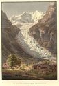 Thumbnail of The Unterer Grindelwald glacier in an early 19th century book (Gabriel Lory 1822, Voyage pittoresque de l’Oberland Bernois).