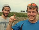 Thumbnail of Alex and James and a leaf shaped arrow head