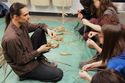 Thumbnail of Anthropology students from the University of Montreal learning about the uses of plant fibres