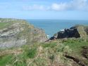 Thumbnail of Looking across to Tintagel Castle headland from the mainland.