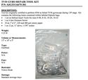 Thumbnail of A gyro repair tool kit in its official, inventoried zip lock bags. Notice the specification of the restraint – velcro – to keep each bag inside the kit from drifting away as it’s put to use