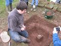 Thumbnail of Bitterley Excavation - the soil block - a prayer before the lift