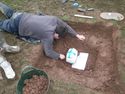 Thumbnail of Bitterley Excavation - lifting the soil block