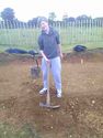 Thumbnail of Lewis digging at Burrough Hillfort