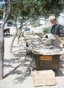 Thumbnail of Fig. 2. John Evans sorting Saliagos pottery on Antiparos
