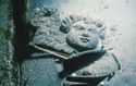 Thumbnail of Wooden carved cherub in situ at the wreck off Duart Point, by the Archaeological Diving Unit (ADU) Copyright RCAHMS (SC1127028)
