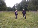 Thumbnail of PhD Kari Uotila and Archeologist Ulla Moilanen expecting the cleared excavation site in Kauttua