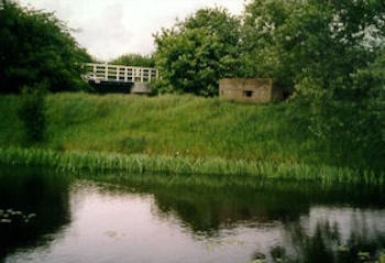 Pillbox at Tinton Manor Farm, Warehorne on Royal Military Canal (ID: S0008258)