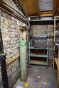 Thumbnail of Ground floor, west room (D), doorway at N end of E wall into north room (A), looking S