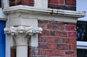 Thumbnail of Entrance Block, south elevation, entrance capital detail, looking NE