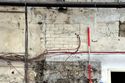 Thumbnail of Weaving shed (Unit C), south end of west wall, bearing box from northern engine house, looking W