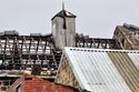 Thumbnail of Northern engine house, roof with wooden vent, looking E