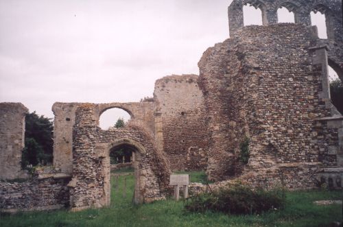 View of Walberswick church ruins