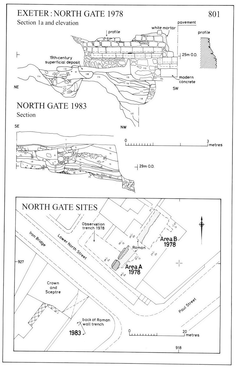 Observations and Excavations at North Gate, Exeter, 1978 (Exeter archive site 69)
