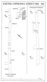 Excavations at Upper Paul Street, Exeter 1986 (Exeter archive site 86)