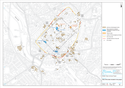 Thumbnail of Exeter sites in context with City Wall and Fortress outline