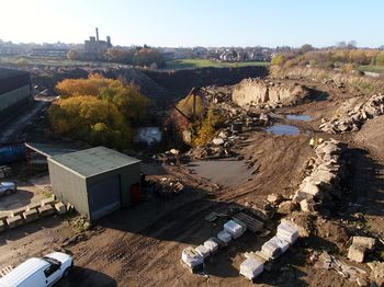 Fagley Quarry, Fagley Lane, Eccleshill, Bradford: Scotch Derrick Crane, Facing South-west