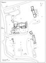 Thumbnail of 16.15 Plan of phase 6.1, mid- to late 15th to mid- to late 16th century. A new manor house complex was constructed, retaining some of the medieval buildings. The southern court was almost cleared