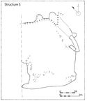 Thumbnail of 19.03 Plan of S5, phase 3.2, later 6th century. This building was not available for excavation and was recorded by surface indications only