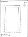 Thumbnail of 27.01 Plan of rectangular masonry S80 built in phase 5.4, mid- to late 13th to mid-14th century; it was built to the north of the sacristy in S16 and on the same alignment