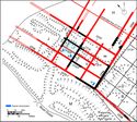 Thumbnail of 33.01 Romano-British landscape planning in red; the black grid is later 