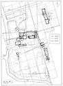 Thumbnail of 33.13 Plan of phase 6.1, mid- to late 15th mid- to late 16th century: modernisation of the manor house complex was centred upon the third base line, following the alignment of S16, S17, and kitchen S28. Hall S63 was constructed directly over the old hall S17