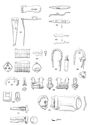 Thumbnail of 40.08 Illustrated artefacts, catalogue 61-71: hasps and padlocks