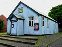 Thumbnail of Corrugated iron Mission Hall (Andover Road, Ludgershall, Wiltshire) used as a 'Soldiers Welcome' during both World Wars. Front elevation (2008).