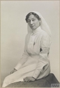 Thumbnail of Bayley (Red Cross) Auxiliary Hospital established in private residence at 7 Clinton Terrace, Derby Road, Wollaton, Nottingham. Portait of Lilian Birkin, Matron and Commandant.