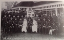 Thumbnail of Royal Army Medical Corps Sandycombe hospital (85 London Road, Tonbridge, Kent). Staff and wounded at Sandycombe.