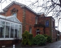 Thumbnail of Hospital at Albert house, now The Ashton Masonic Hall (Jowetts Walk, Ashton-under-Lyne). West facing frontage.
