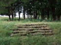 Thumbnail of Stobs Camp Cemetery, Stobs Camp (Stobs, Hawick). Steps up to platform, facing west.