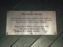 Thumbnail of Downs Haven Shelter, also Durdham Downs Shelter (Upper Belgrave Road/Blackboy Hill/Westbury Road, Durdham Down, Bristol). Sign provided by the Redland and Community Amenity Society confirming the use of the shelter and when it was last restored.