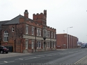 Thumbnail of Grimsby Drill Hall (Victoria Street North, East Marsh, Grimsby, North East Lincolnshire, Lincolnshire). Front and side elevation.