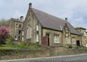 Thumbnail of Holmfirth Drill Hall (Huddersfield Road, Holmfirth, Holme Valley, Kirklees, West Yorkshire). Front and side elevation, Huddersfield Road.