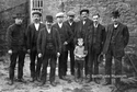 Thumbnail of German internees at Alnwick Workhouse (Wagon Way Road, Alnwick, Northumberland). Late 1914.