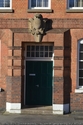 Thumbnail of Melton Mowbray Drill Hall building facing Ashfordby Road with drill hall to rear (Asfordby Road, Melton Mowbray, Melton, Leicestershire). Front entrance.