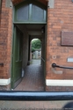 Thumbnail of Uttoxeter Drill Hall (High Street/Bradley Street, Uttoxeter, East Staffordshire, Staffordshire). Passageway to rear hall.