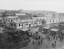 Thumbnail of Exterior view of the huts at Wakefield prisoner of war camp. IWM (Q 56595) .