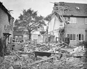 Thumbnail of Bomb damage to 210 Well Hall Road in Eltham, Kent, following the Zeppelin raid of 24/25 August 1916. IWM (HO 92).