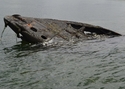 Thumbnail of Wreck of UB III class U-boat off East Hoo Creek near Kingsnorth, Medway. Bow.