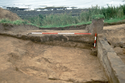 Thumbnail of Excavated structure with baulks (scales 2m and 50cm)