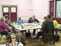 Thumbnail of Focus Group with the Kirkcudbright History Group in full swing, in Lesser Hall, Kirkcudbright. <br/> (Kirkcudbright_Production_Images_3.jpg)