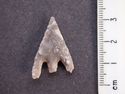 Thumbnail of Denton Moor, W bank of Lady Dikes: barbed-and-tanged arrowhead (obverse)