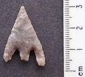 Thumbnail of Denton Moor, W bank of Lady Dikes: barbed-and-tanged arrowhead (reverse)