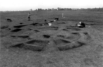 Photograph of excavations at Lodge Farm, St Osyth